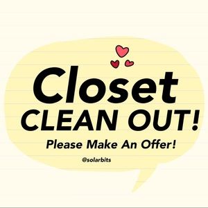 CLOSET CLEAN OUT!